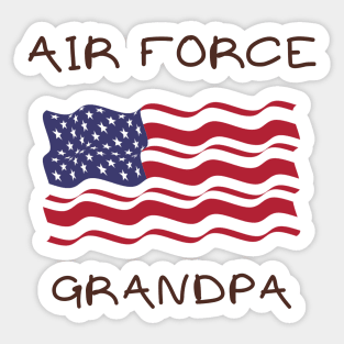 Air force grandpa Sticker